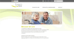 Desktop Screenshot of foamforcare.at